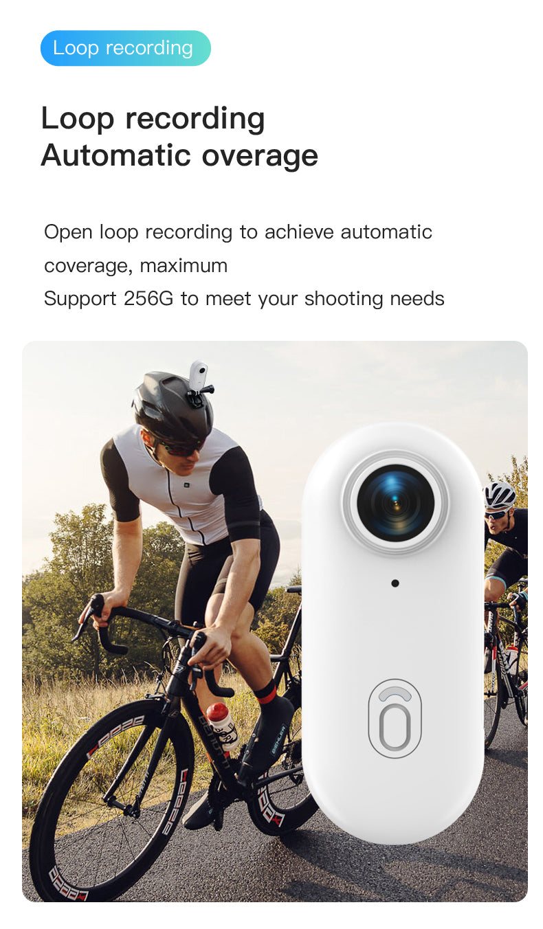 4K Kamera Sportowa Thumb Podwodna 30m Vlog Cycling Night Vision Slow-Mo HDR