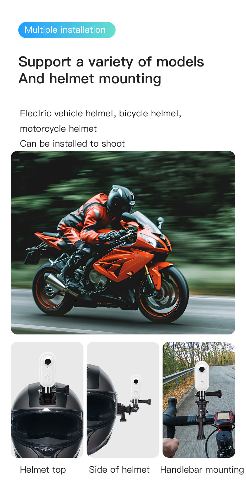 4K Kamera Sportowa Thumb Podwodna 30m Vlog Cycling Night Vision Slow-Mo HDR