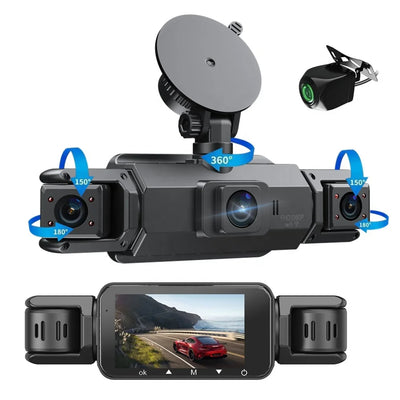 Kamera 360° 4-Kanałowa WiFi GPS IR G-Sensor FHD Parking Menu PL iOS Android