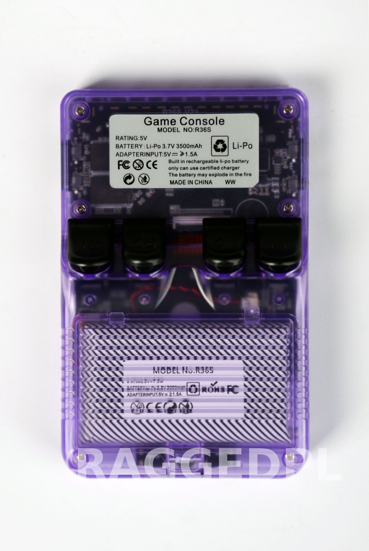 Konsola Retro R36S ArkOS 2.0 – 20 000 Gier | 64GB Fioletowa