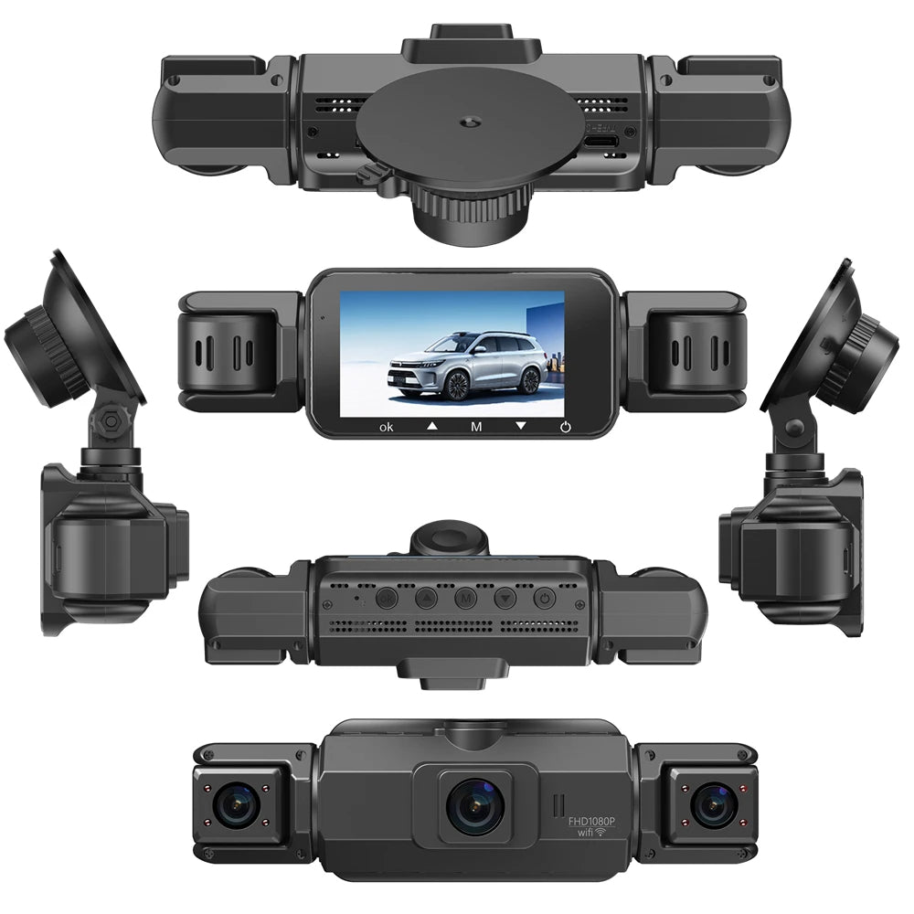 Kamera 360° 4-Kanałowa WiFi GPS IR G-Sensor FHD Parking Menu PL iOS Android