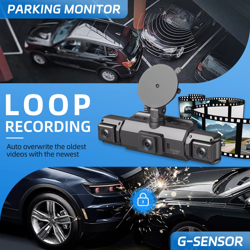 Kamera 360° 4-Kanałowa WiFi GPS IR G-Sensor FHD Parking Menu PL iOS Android