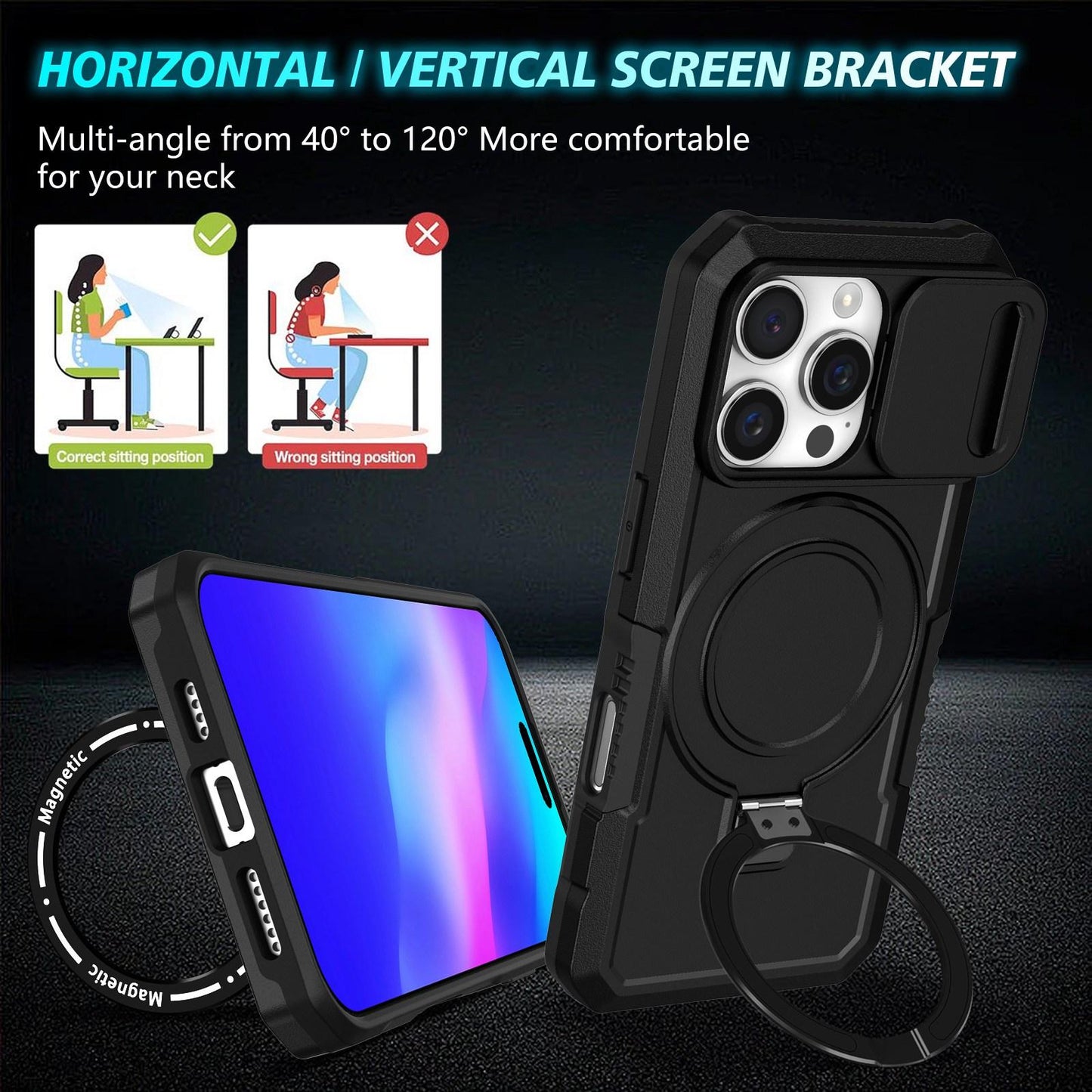 Etui Zamykane MagSafe – kompatybilne z iPhone 16 Pro | Ochronne etui z klapką