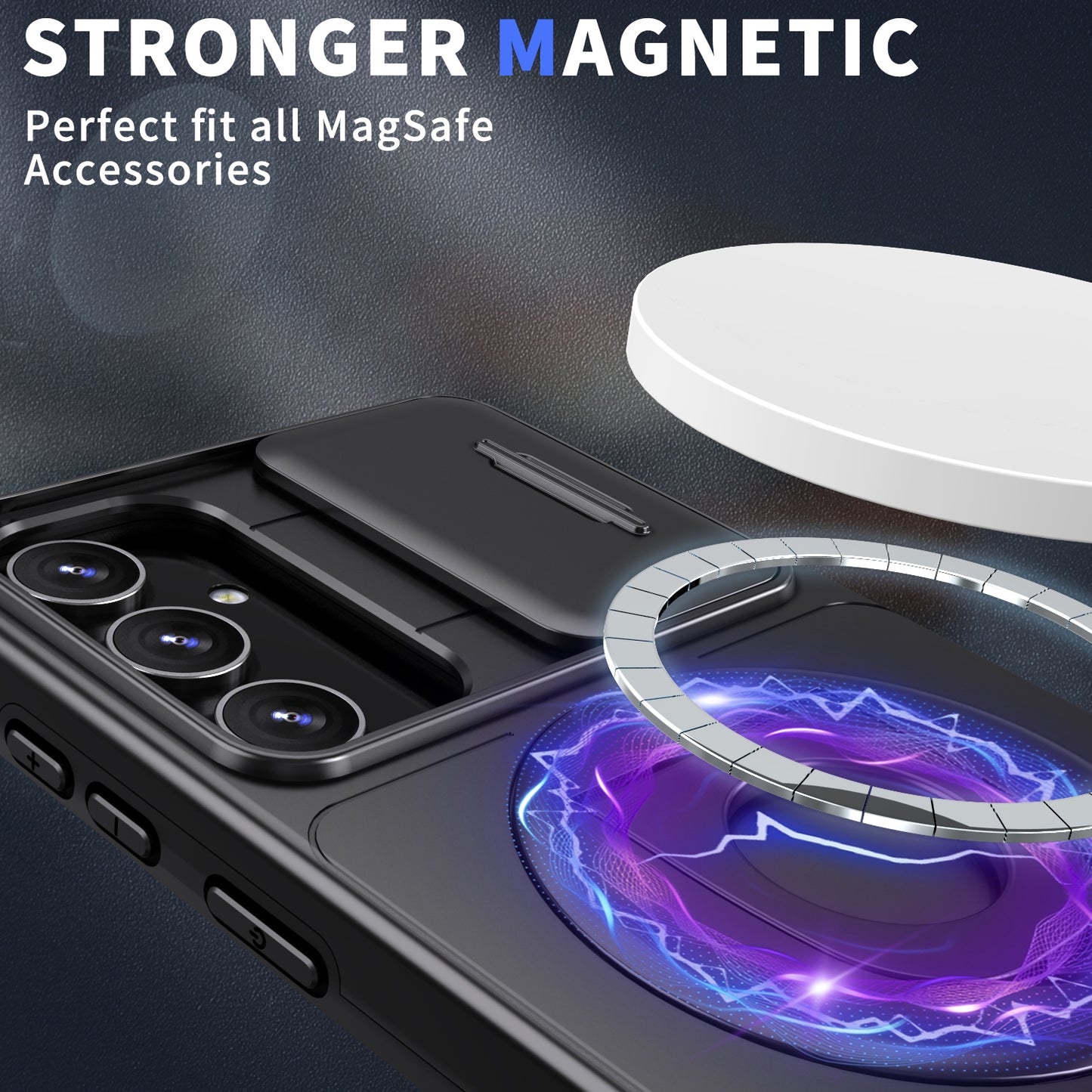 Etui Zamykane Ragged ze stojakiem – kompatybilne z Samsung Galaxy A14 | Ochronne etui z klapką