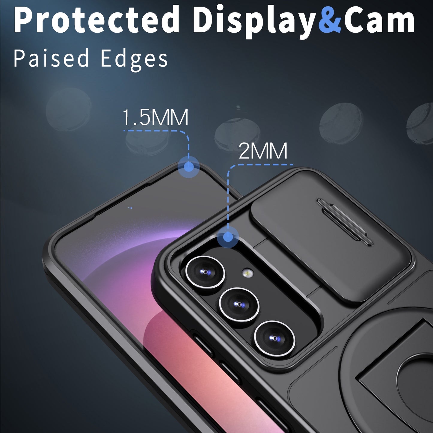 Etui Zamykane Ragged ze stojakiem – kompatybilne z Samsung Galaxy A14 | Ochronne etui z klapką