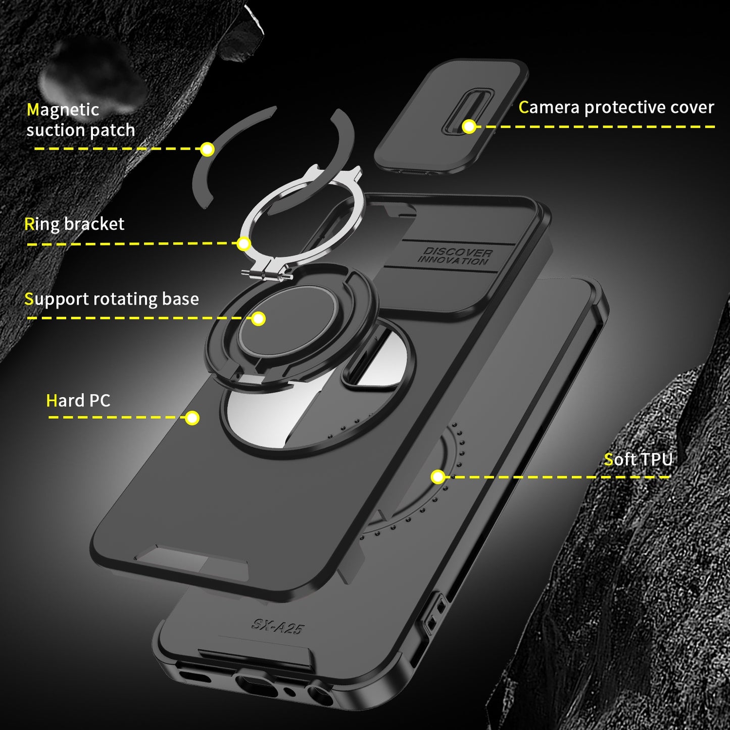 Etui Zamykane Ragged – kompatybilne z Samsung Galaxy A14 | Ochronne etui z klapką